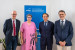 Prof. Alex Weissensteiner, Prof. Ulrike Tappeiner, dott. Giuseppe Ferrari, dott. Günther Mathà. Foto: unibz