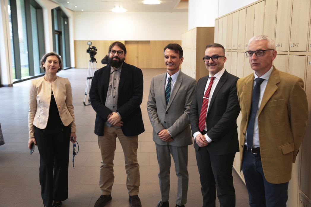 Rosella Gennari, Marco Montali, Vincenzo Gullotta, Fabio Furciniti e Andrea Gasparella. Foto: unibz