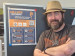Eduardo Guerra and the poster of his podcast. Photo: private