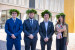 I primi tre laureati e la prima laureata del corso in Ingegneria elettronica e dei Sistemi ciberfisici.