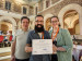 Bilal Khan and the Technical Program Chairs of the mis4TEL Conference 2025. From left: Carlos Santos, Bilal Khan and Maria Angela Pellegrino.