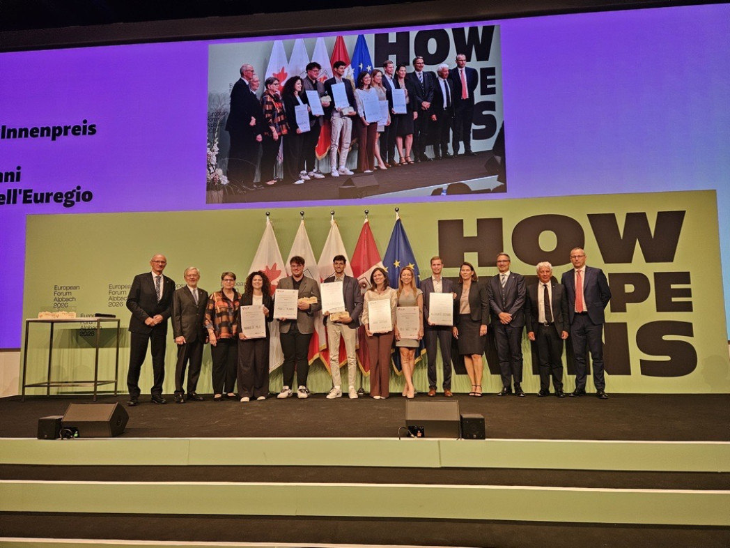 Die Preisverleihung beim European Forum Alpbach.